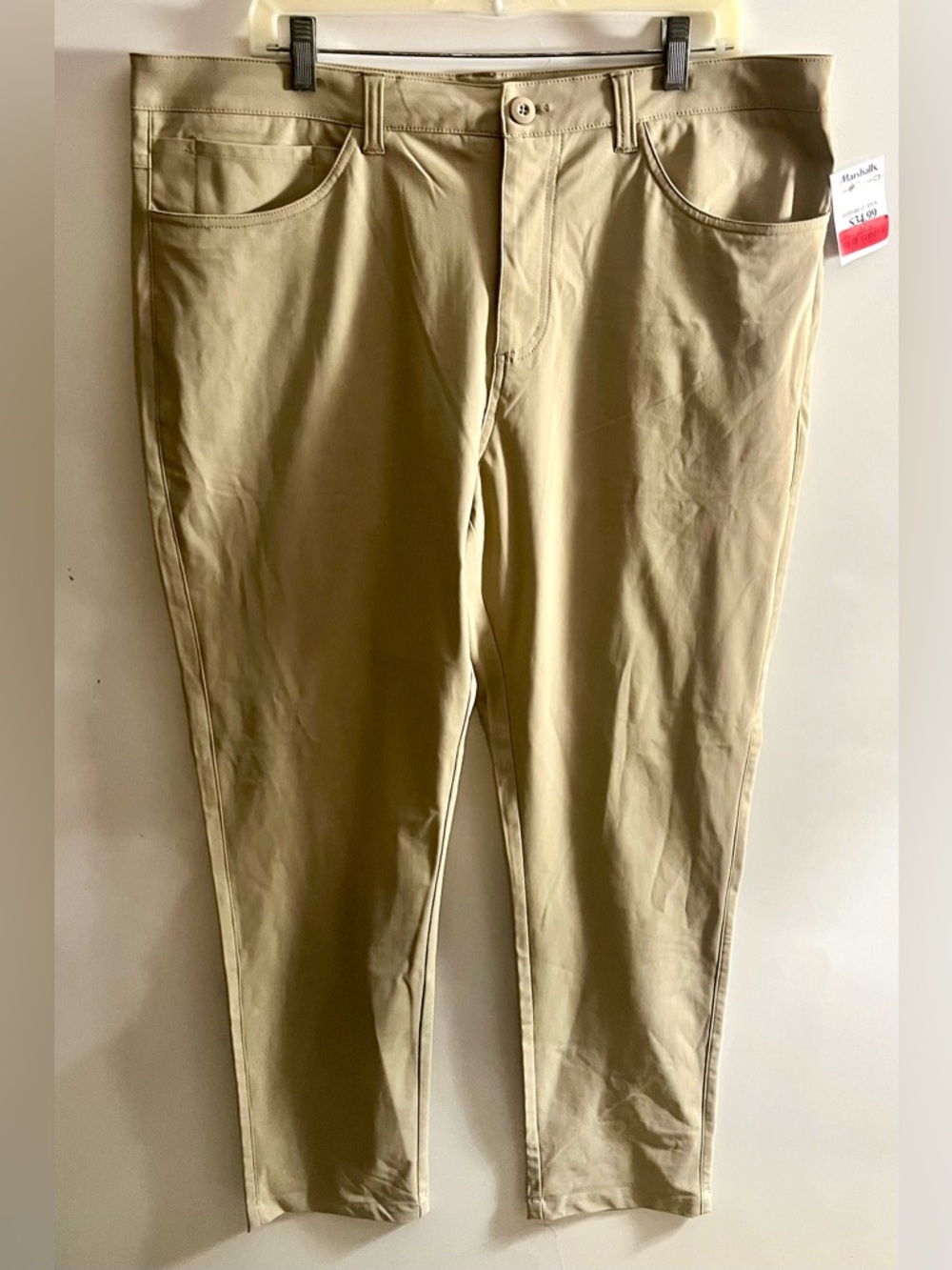 New Balance Men's Slim Stretch Chino Pants Khaki Size 38x32